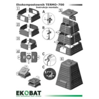 Ekokompostownik TERMO 700 CZARNY